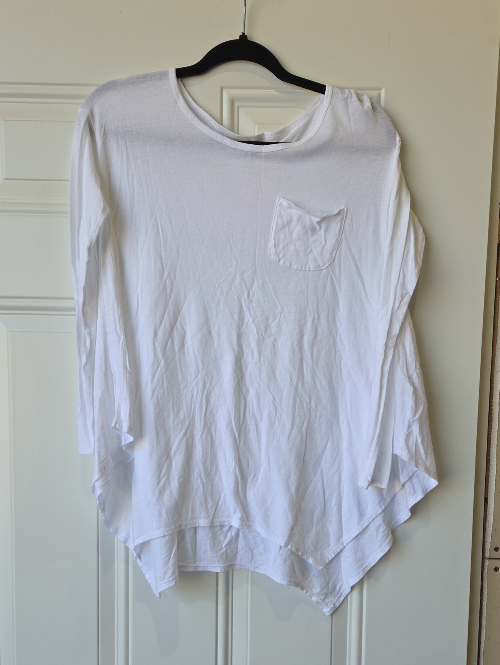 abercrombie kids White Long Sleeve Pocket Tunic Top